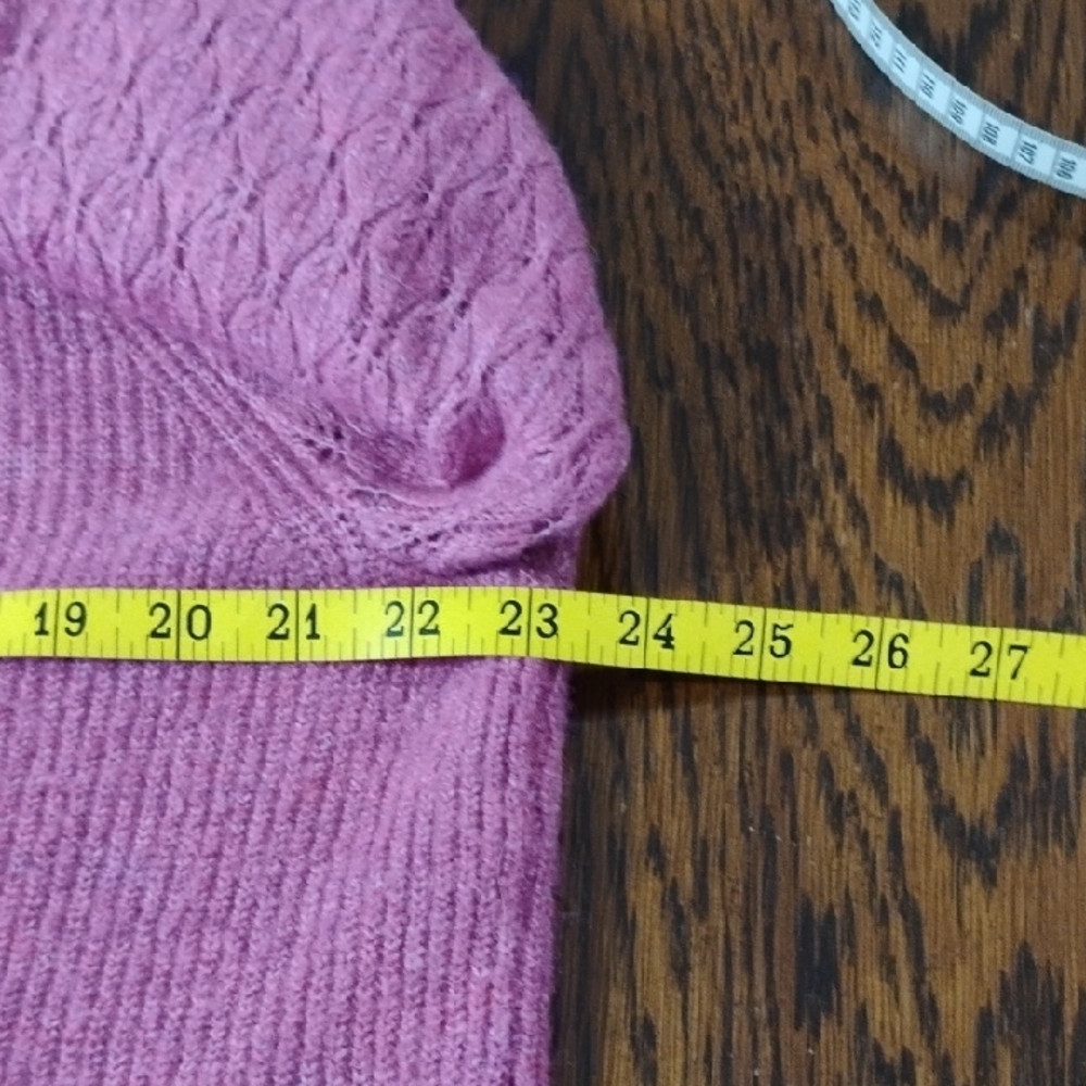 Les Serein Fuchsia Cardigan Sweater - Picture 9 of 10